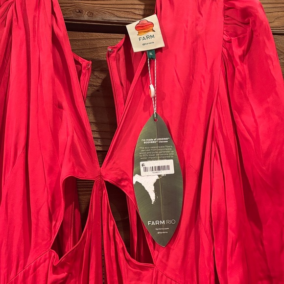 FARM Rio Bold Red Dress - Picture 2 of 4